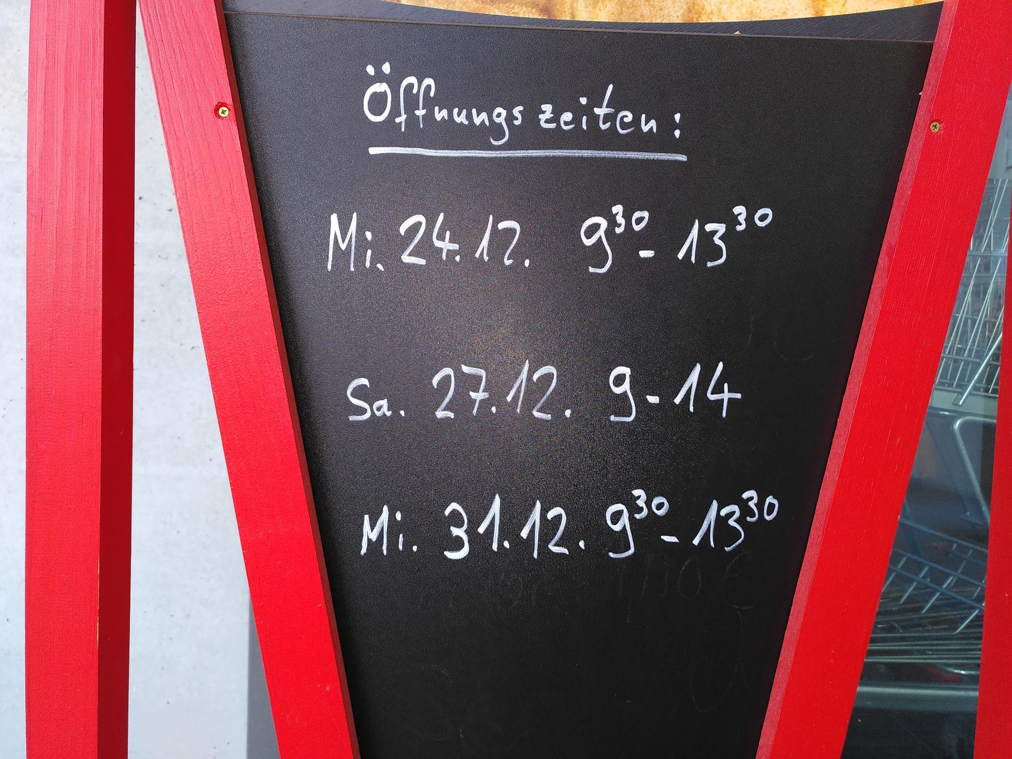 Öffnungszeiten, Gutscheine, Neues im neuen Jahr…